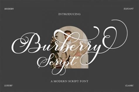 burberry font logo|Burberry script font.